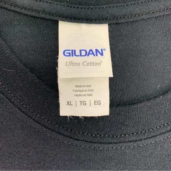 Gildan Graphic T Shirt XL Space Walk NASA Langley VC Astronaut Black Cotton Tee - Picture 2 of 9